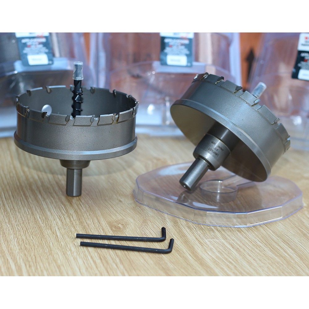 Mũi khoét lỗ kim loại UniFast MCT-95 (Ø95mm) răng hợp kim siêu cứng ,lắp trên mọi loại máy khoan