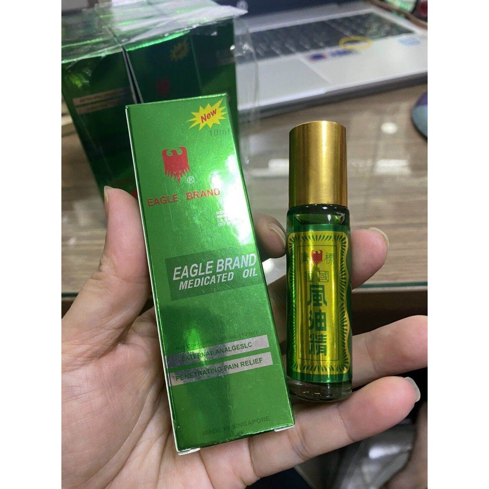 Chính hãng DẦU GIÓ XANH HIỆU CON Ó DẠNG LĂN 10ml