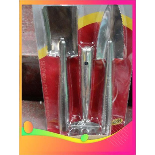 VNUA -  Bộ dụng cụ làm vườn mini 3 món bằng inox