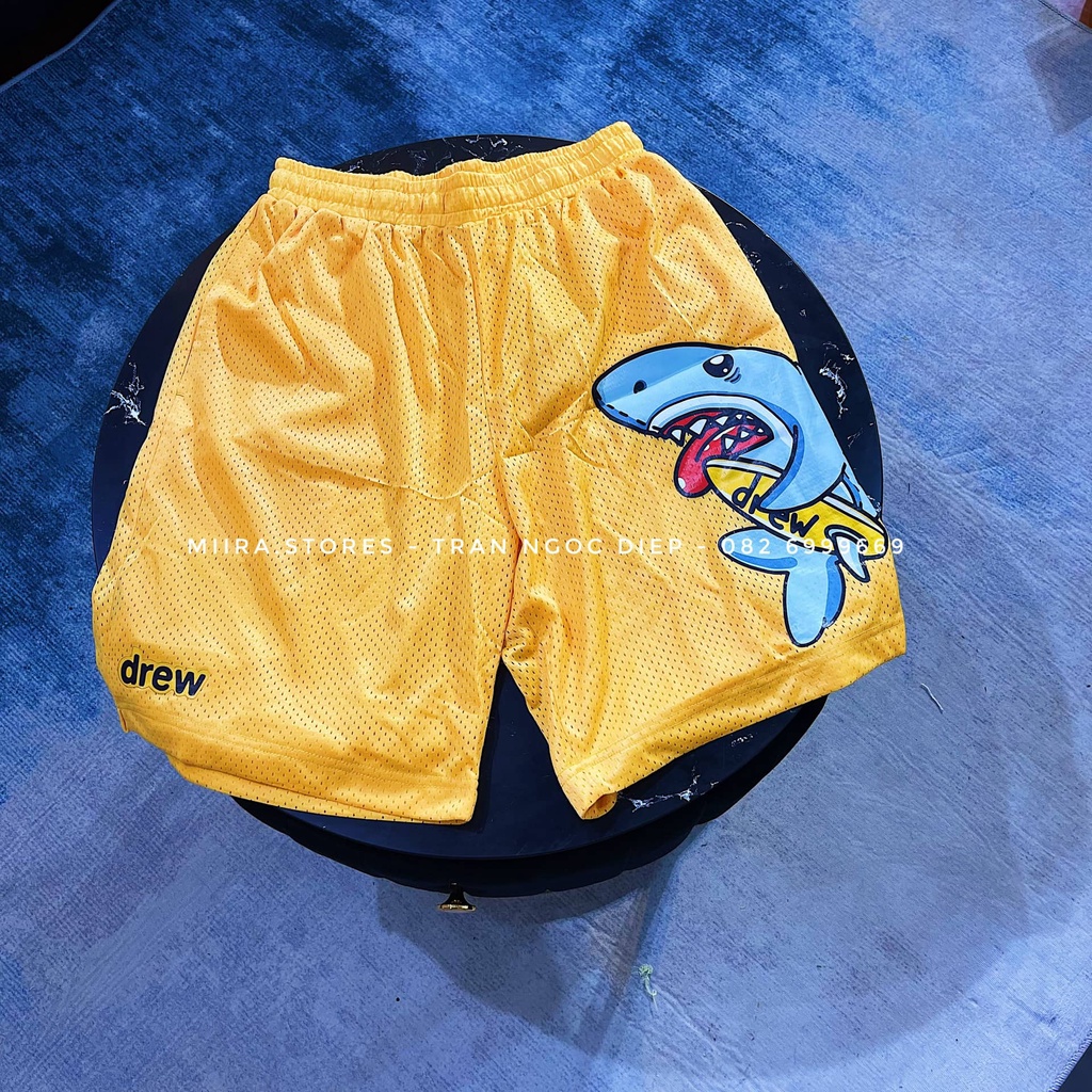 FIGMENT MESH SHORTS - Quần short mesh in hình shark - quần đùi lưới in hình cá mập DREW HOUSE BEST QUALITY