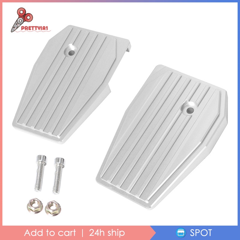 Bàn Đạp Gác Chân Bản Rộng Màu Bạc Prettyia1 Cho Xe Máy Honda Rebel CMX500 CMX300
