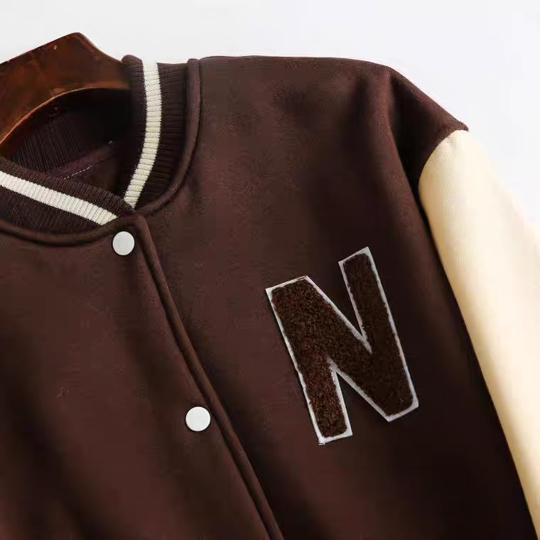 Áo Khoác Varsity Nữ Quảng Châu Form Vừa Chất Nỉ Dày Dặn Phong Cách Hàn Quốc 1993 Boutique