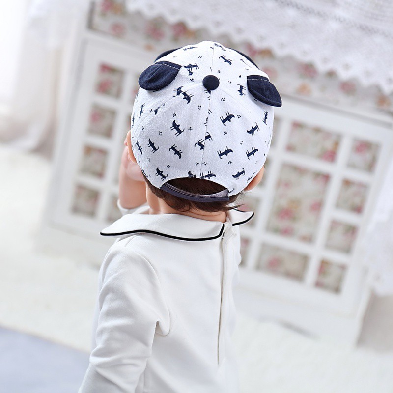 Mũ bóng chày in hình mèo dễ thương cho bé trai bé gái