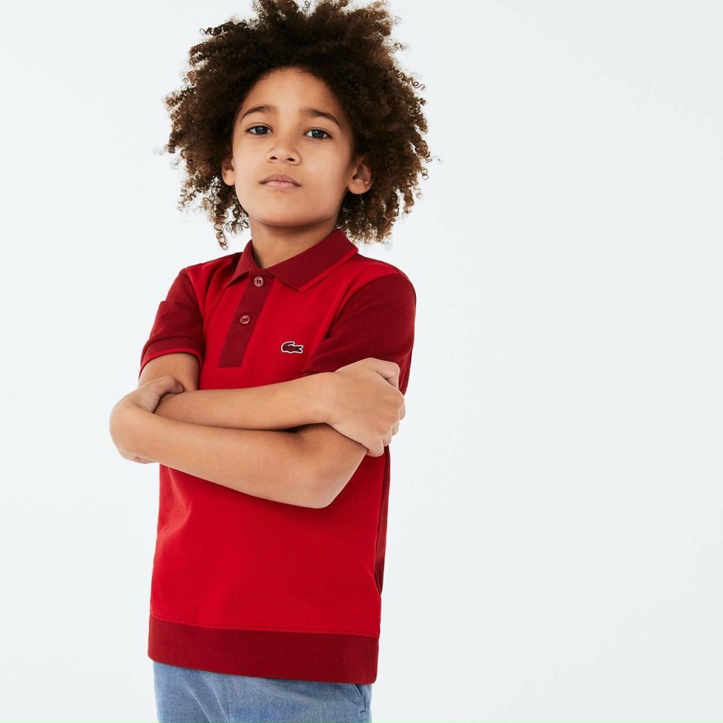Áo polo cộc tay Lacoste cho bé trai siêu đẹp size 100-150