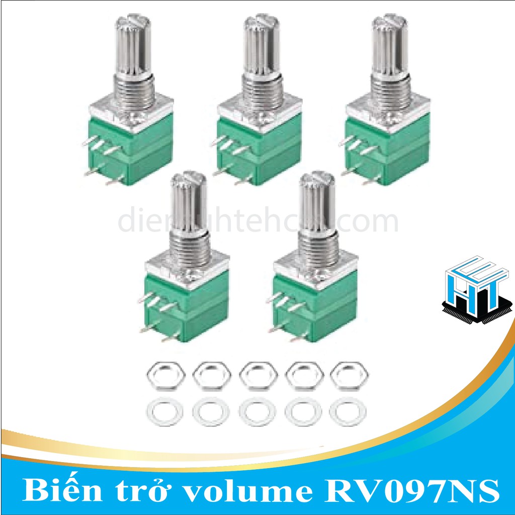 Biến trở volume / Chiết áp RV097NS đôi 6 chân