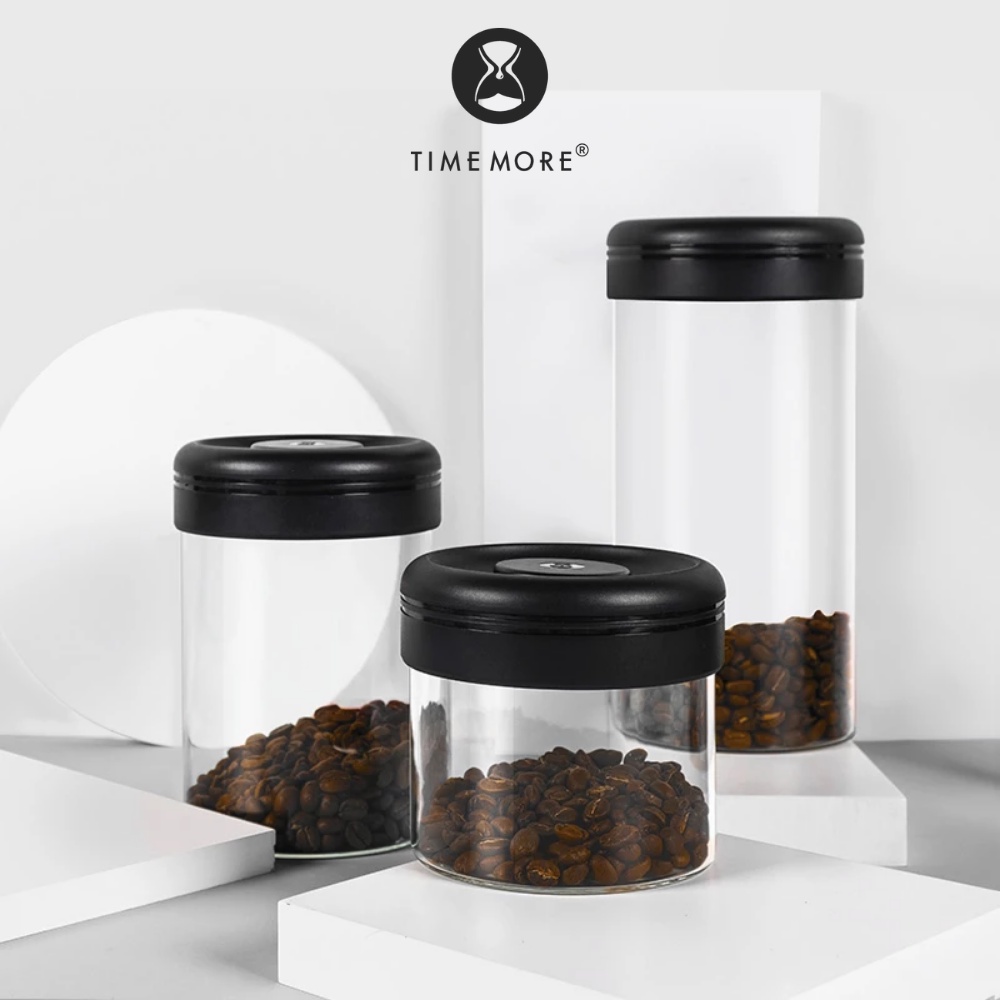 Lọ thuỷ tinh hút chân không bảo quản cà phê Timemore