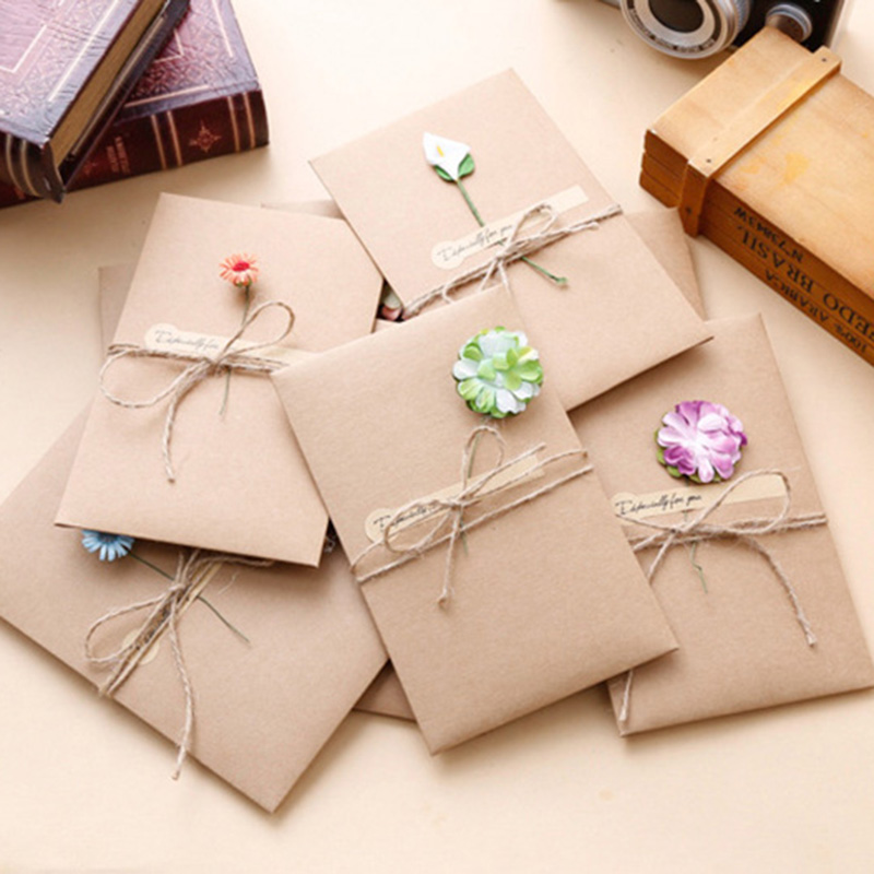 Thiệp Giáng Sinh Hoa 3d Kèm Phong Bì Thiết Kế Xinh Xắn