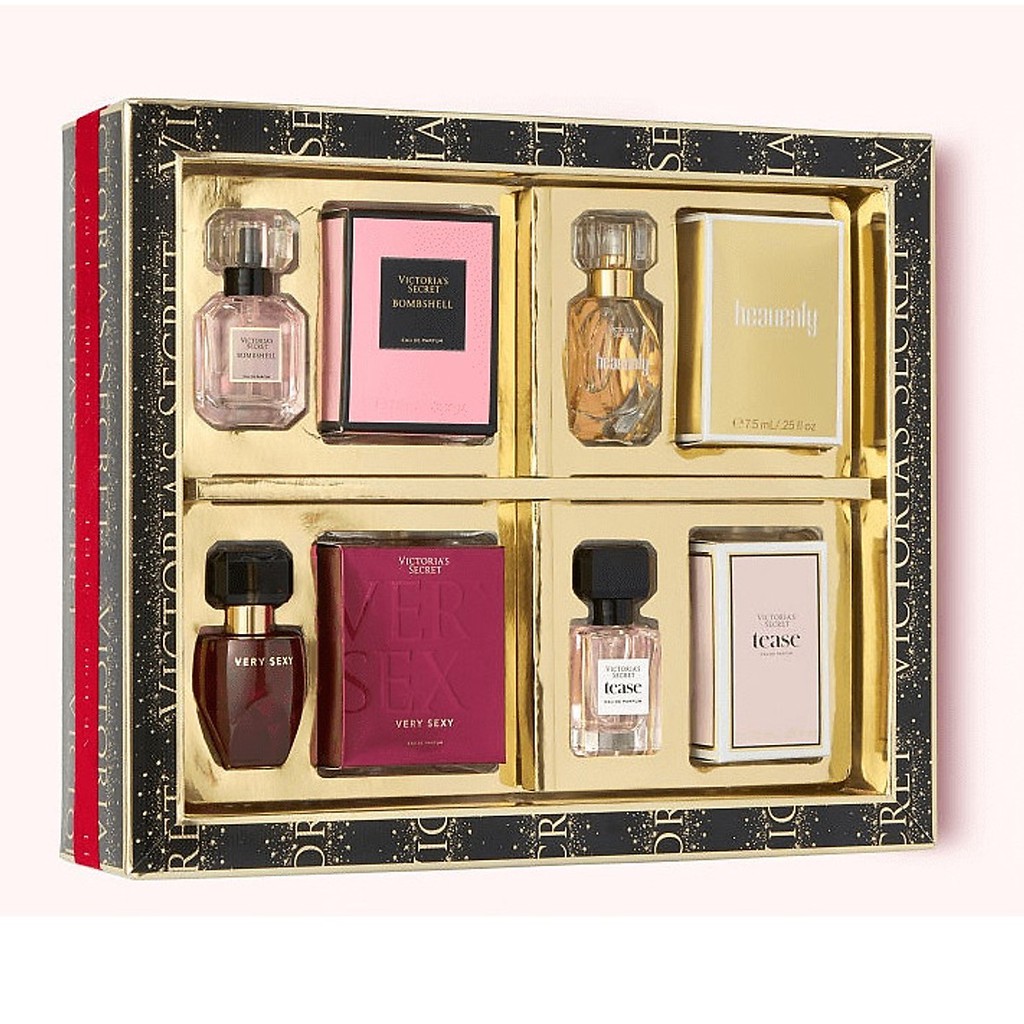 Có sẵn-Set  4 chai nước hoa mini Victoria's Secret Perfume