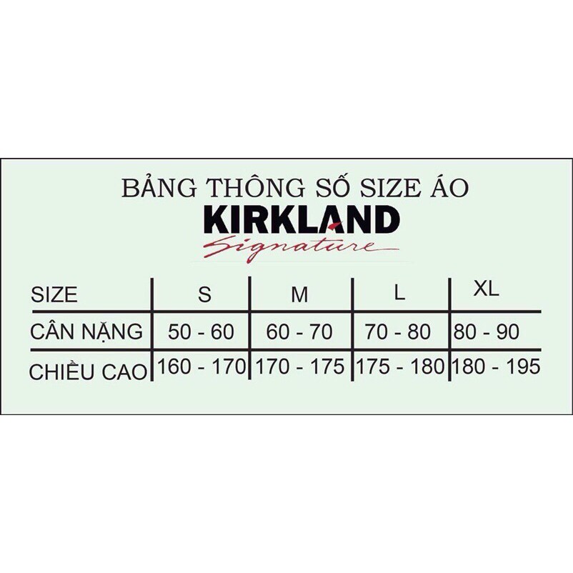 Áo Thun Nữ 🌹FREE SHIP 🌹 Áo Phông Nam Nữ Kirkland | BigBuy360 - bigbuy360.vn