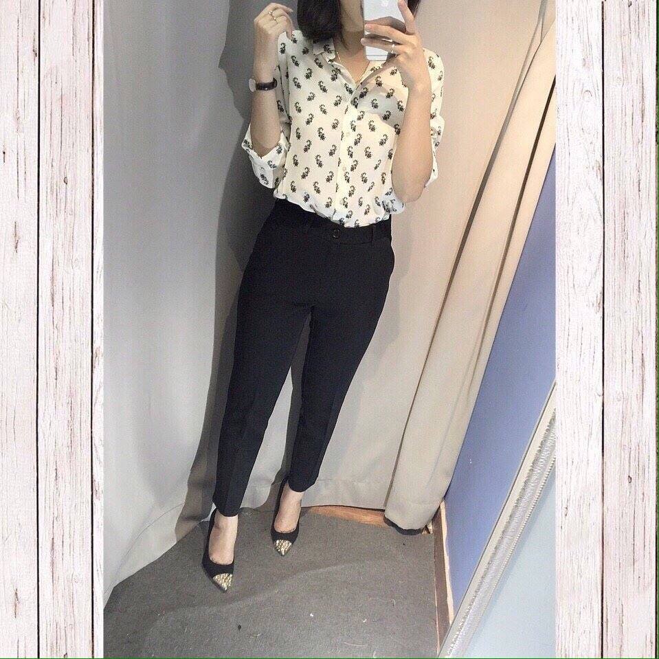 Quần tây công sở Asos màu đen/ xanh đen QAS295