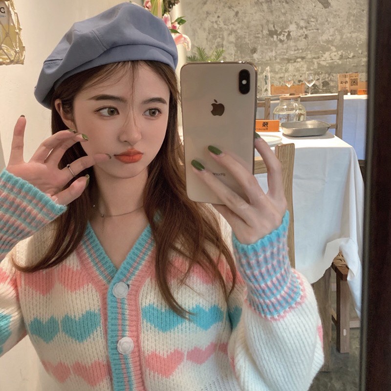 Áo len nữ, Áo len croptop kiểu dáng năng động trẻ trung hàng QC loại 1.