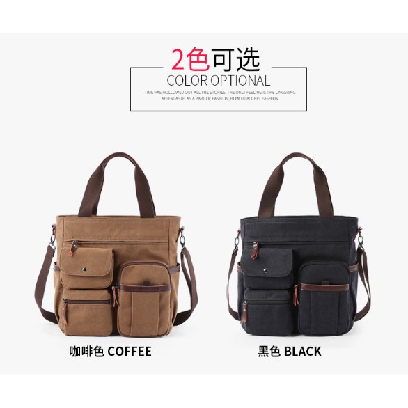 💗💗Túi đeo chéo vải Canvas thời trang công sở thanh lịch cho nam | BigBuy360 - bigbuy360.vn