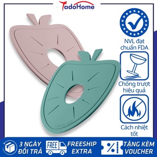 Lót nồi silicone cách nhiệt TadoHome hình quả táo - Lót nồi dẻo dai, bền bỉ, tiện lợi khi sử dụng