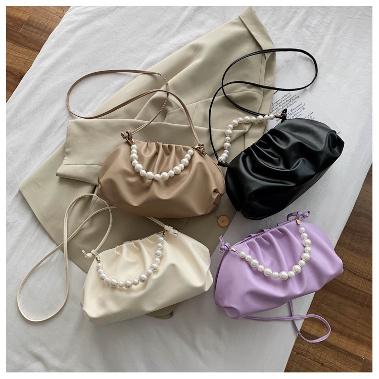 Túi Đeo Chéo JASMIN NOIR Đính Ngọc Trai Giả Thời Trang Nữ Sang Trọng