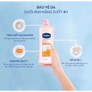 Sữa dưỡng thể trắng da Vaseline 350ml/chai