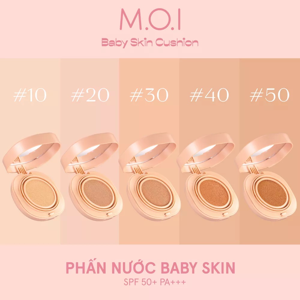 Phấn nước M.O.I Baby Skin Cushion (5 màu)