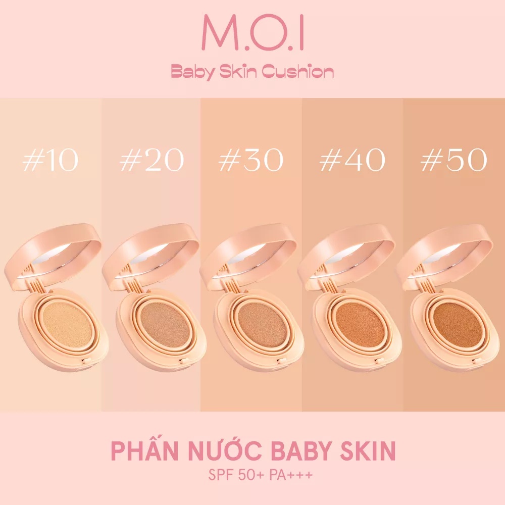 Phấn nước M.O.I Baby Skin Cushion SPF 50+ PA+++ 12g