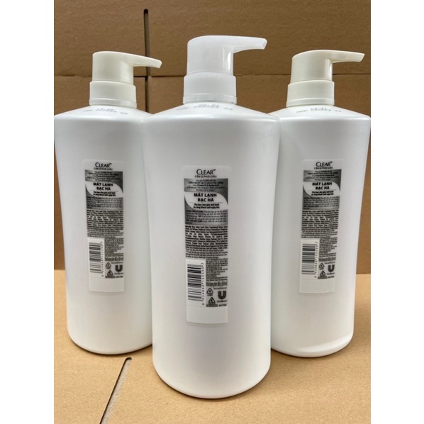 Dầu gội Clear mát lạnh bạc hà 880g