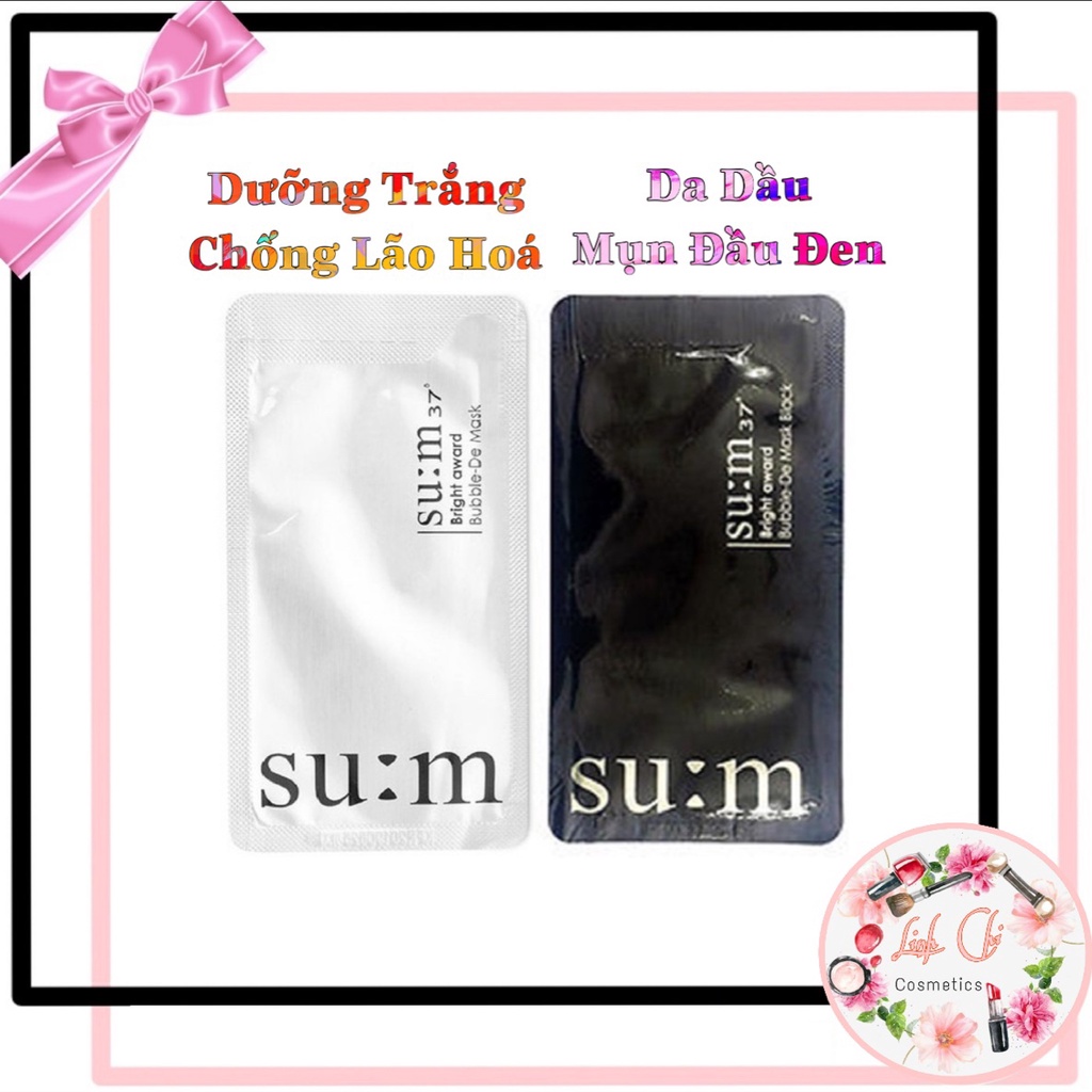 Mặt Nạ Sủi Bọt Thải Độc Trắng Da SUM: 37 Bubble-De Mask