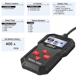 Thiết Bị Kiểm Tra Pin Xe Hơi Konnwei Kw210 12v