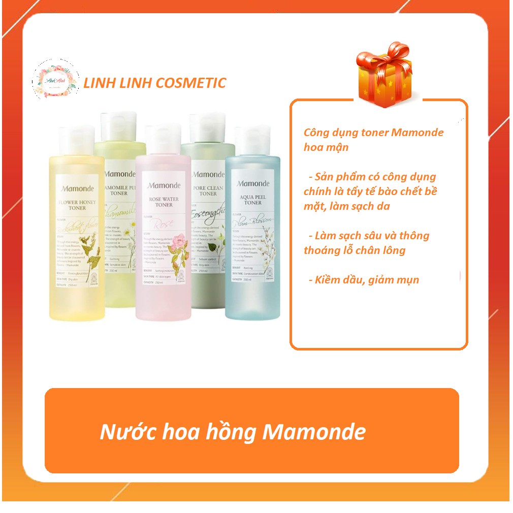 [Tặng kèm 10 miếng bông tẩy trang Pháp] Nước Hoa Hồng Mamonde - Manonde Rose Clean Toner