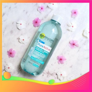 Garnier Pure Active Micellar Cleansing Water - Nước Tẩy Trang Thế Hệ Mới 400ml/125ml