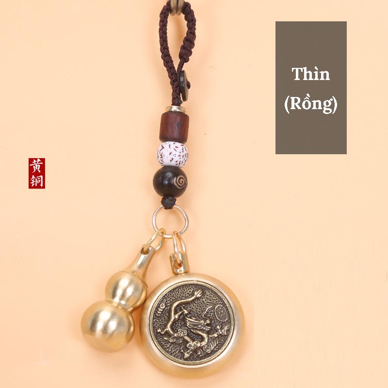 Móc Khoá Ô Tô 12 Con Giáp Dây Dù -  Phong Thuỷ,Mang Lại May Mắn Tài Lộc VER 1 CarZone.Top