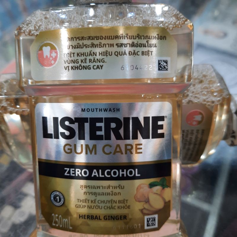Nước súc miệng giúp nướu chắc khỏe Listerine Gum Care 250ml/chai