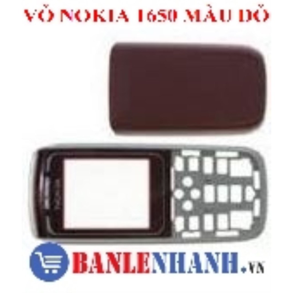 VỎ NOKIA 1650 MÀU ĐỎ KHÔNG PHÍM