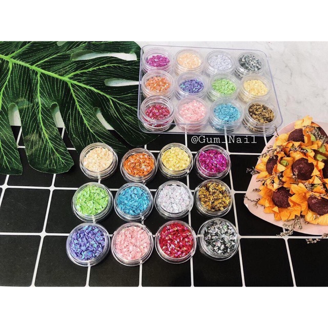 SET TRANG TRÍ 12 Ô 12 MÀU HÌNH THOI