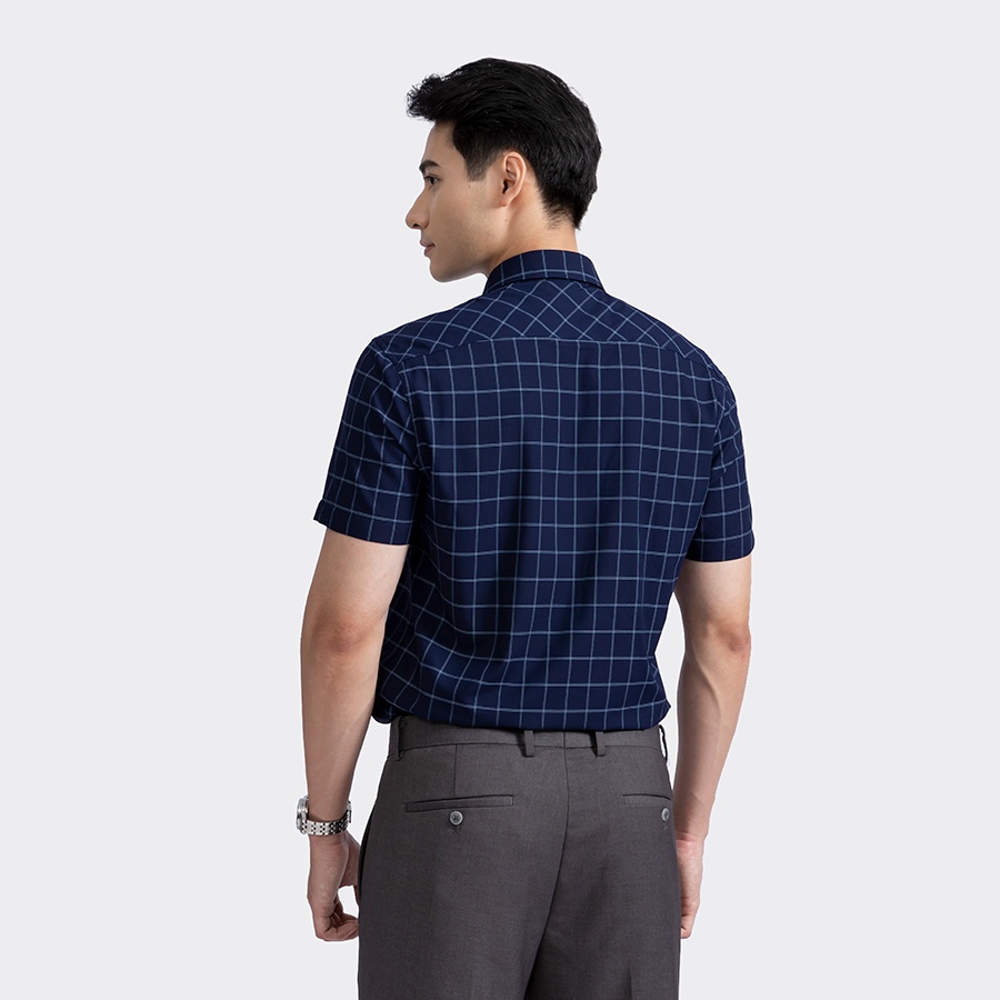 [MẪU MỚI] Áo sơ mi nam ngắn tay ARISTINO dáng Perfect fit thoải mái, chất liệu bamboo thoáng mát - ASS016S2