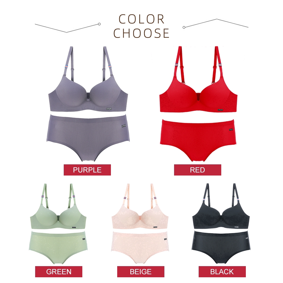 Bộ Đồ Lót Với Áo Su Đúc Cao Cấp Nâng Ngực Thoáng Khí Không Gọng Cực Đẹp | BigBuy360 - bigbuy360.vn