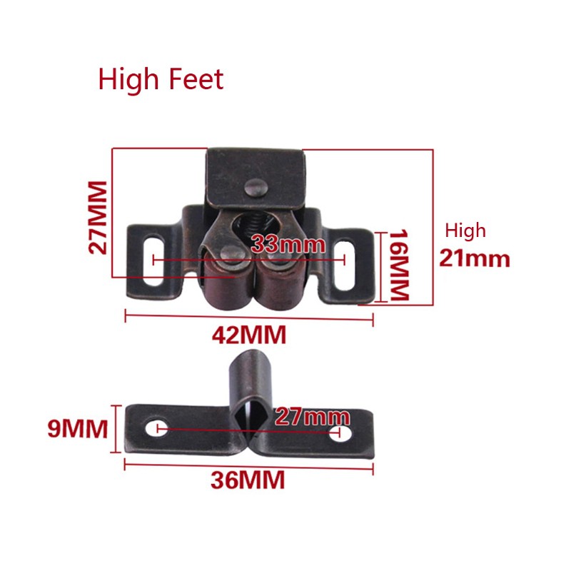 Chốt cửa dạng con lăn bằng đồng