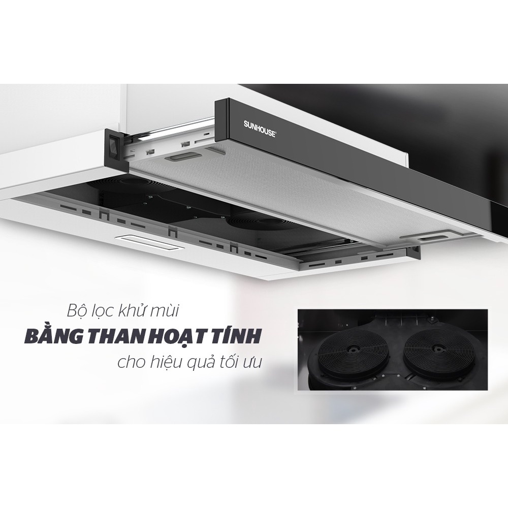 Máy hút mùi âm tủ SUNHOUSE SHB6128