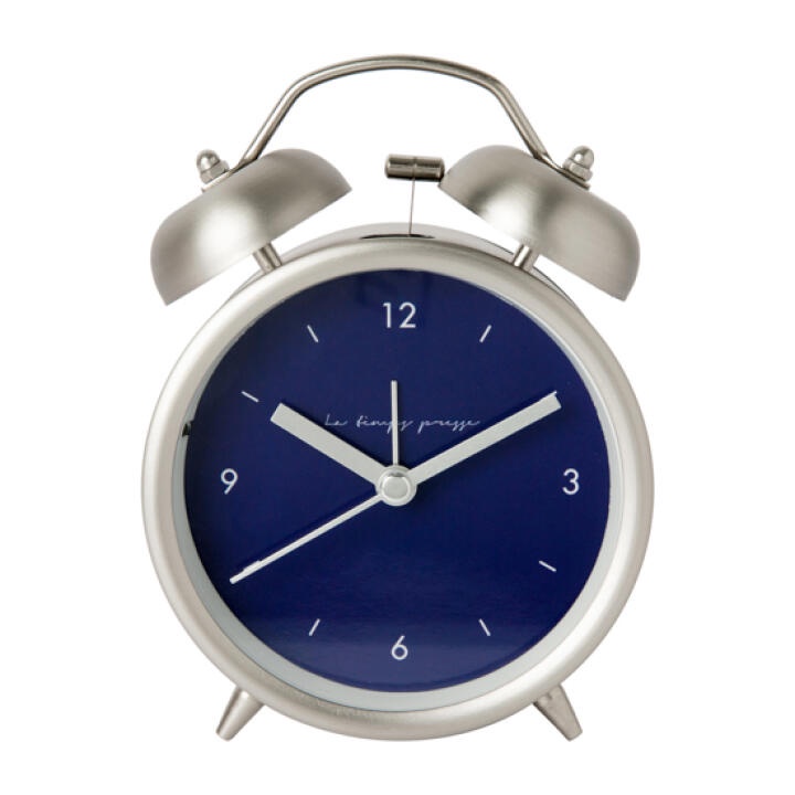 Đồng Hồ Để Bàn ARTBOX Hàn Quốc Bằng Kim Loại Mặt Nhám Màu Bạc (Lớn)