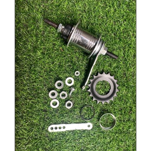 Cụm phanh chân phanh đạp ngược xe đạp Single Fixed Gear 36 lỗ