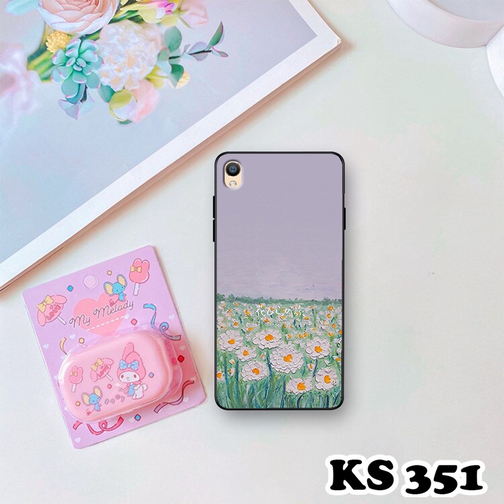 Ốp lưng Oppo F1 Plus - Oppo R9 - Oppo R9s - Ốp in hình Cánh đồng hoa - Chất liệu TPU siêu bền