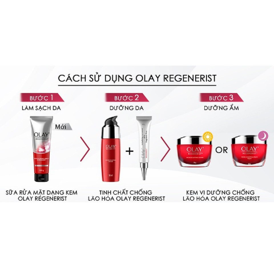 Trọn bộ 5 sản phẩm Tái Tạo Da Lão Hóa Chống nắng OLAY REGENERIST | BigBuy360 - bigbuy360.vn