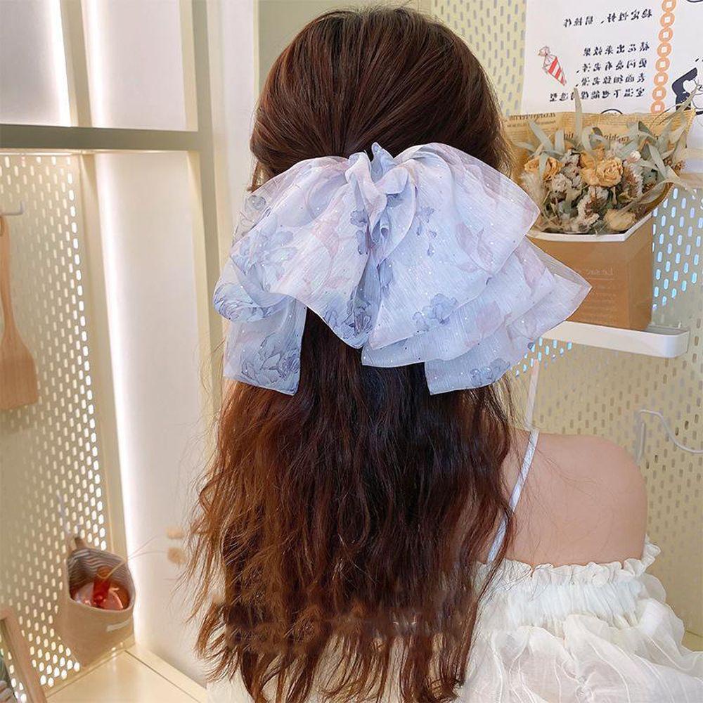 Kẹp Tóc Hoa Lớn Thời Trang Mùa Hè Pháp Cổ Điển