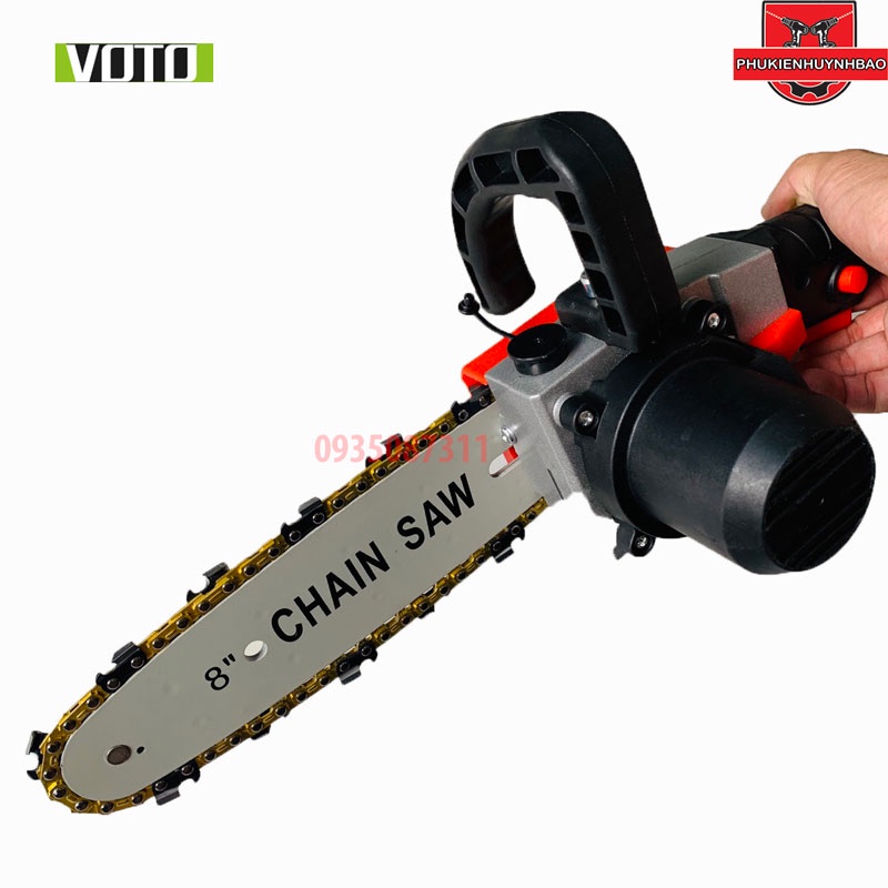 Máy Cưa Xích Dùng Pin Chân Pin Makita 8 INCH 200MM VOTO Động Cơ Không Chổi Than