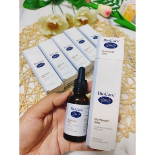 Kẽm BioCare Nutrisorb Zinc Anh 30ml và Nutrivitality vitamin B12 Anh 30ml nước dạng giọt cho bé