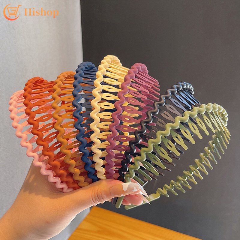 Băng Đô Cố Định Tóc Màu Trơn Dành Cho Nữ