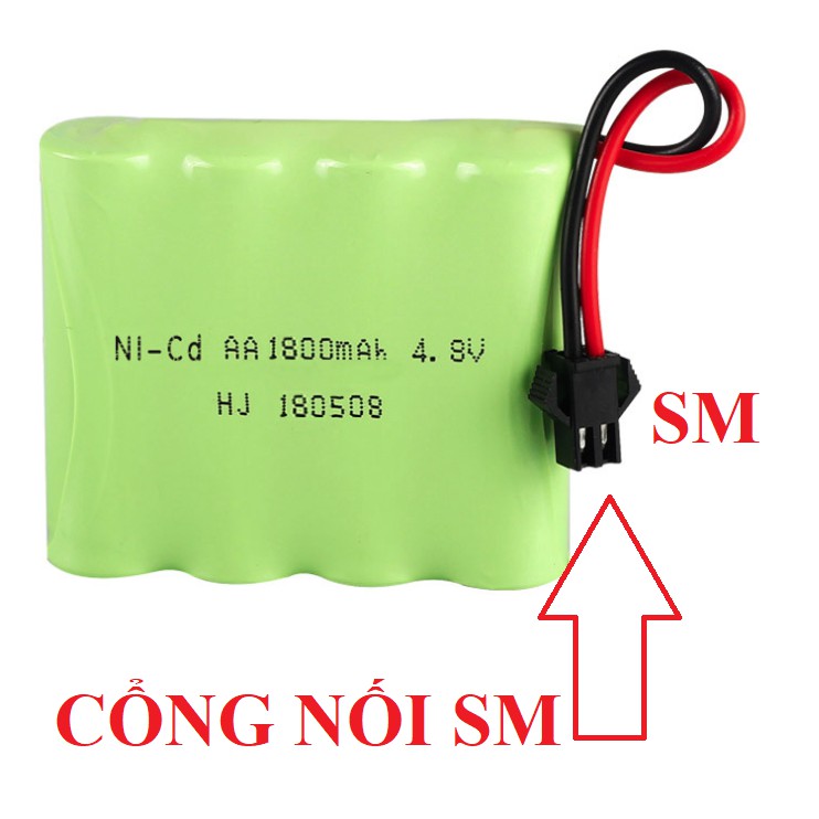 Pin 4.8v 1800mah cho xe ô tô điều khiển