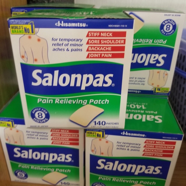 MIẾNG DÁN SALONPAS Pain Relieving Patch 140 miếng