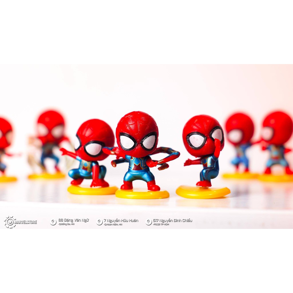 Set spider man chibi 8 con tsum tsum