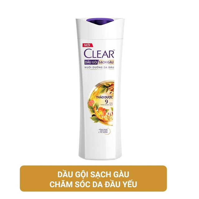 Dầu Gội CLEAR Thiên Nhiên 9 Loại Thảo Dước Quý