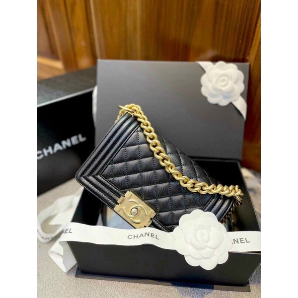 Túi xách nữ MINI CAVIAR Size 22cm Fullbox, túi vải, giấy nến bọc