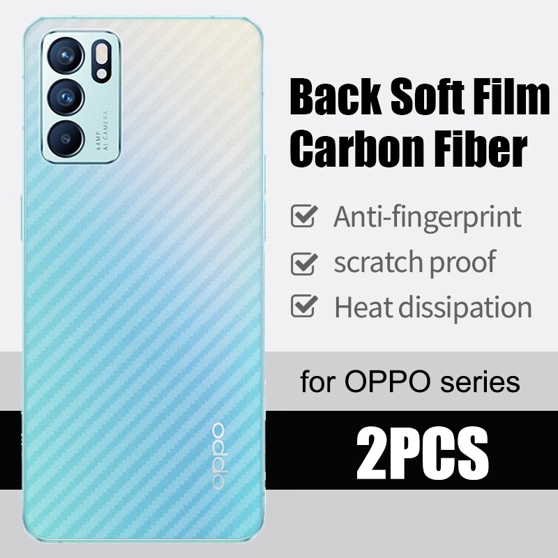 Miếng dán mặt lưng cacbon cho OPPO F9 F11 Pro A12 A31 A15 A15S A16 A17 A16K A16E A33 A52 A53 A57 A77 A91 A92 A93 A94 A54 A74 A76 A5 A9 2020 A5S Reno 3 4 5 6 7 8