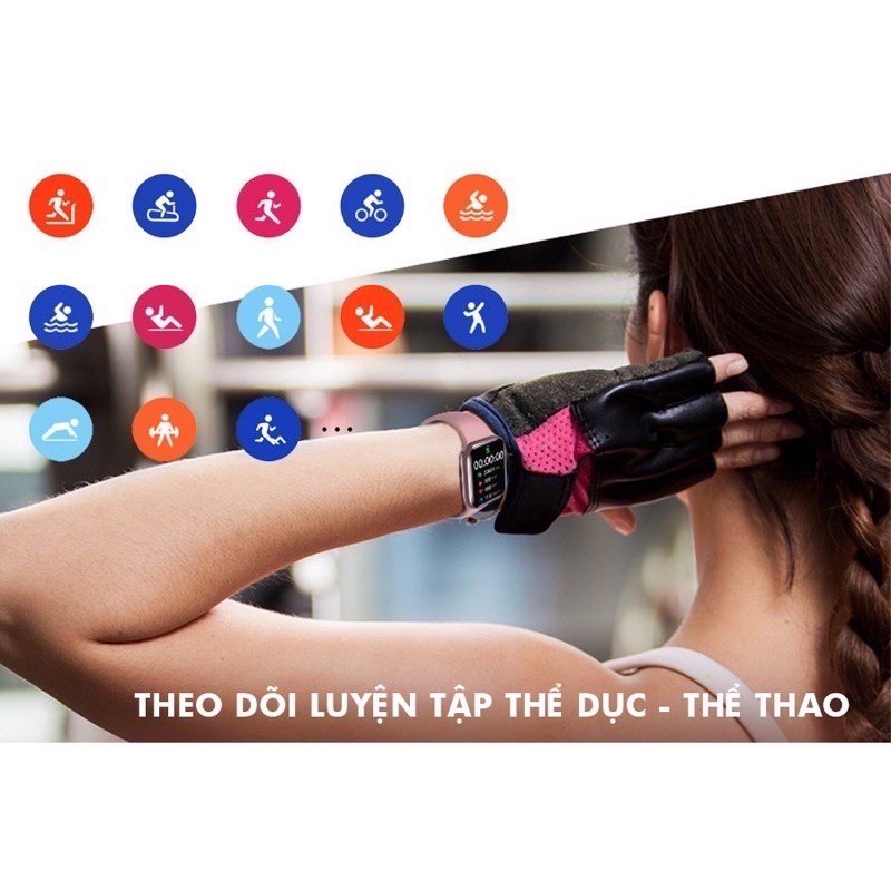 Đồng Hồ Thông Minh T500+ Plus seri 6 Hiwatch 6 Thay ảnh Nghe gọi kết nối bluetooth 5.0 44mm Pin Trâu