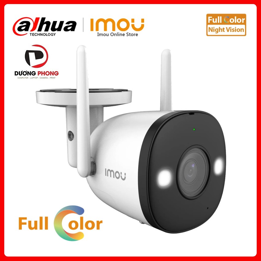 Camera IP Wifi IPC-F22FP-IMOU 2.0MP Full HD 1920x1080 Lắp ngoài trời - BH24T Chính hãng